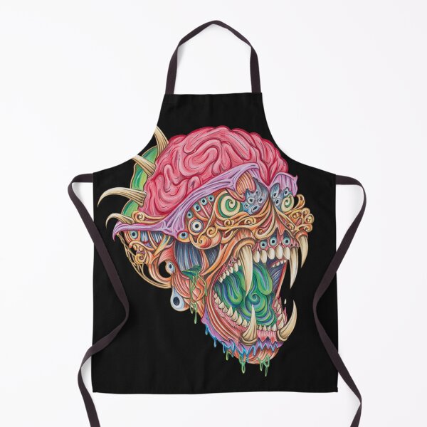 Item preview, Horror monster vampiric skull terror of evil illustration art designed and sold by Vintage Designs +.