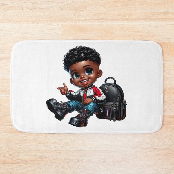 Item preview, Smiling Black Kid Cartoon Character designed and sold by Lulunza.