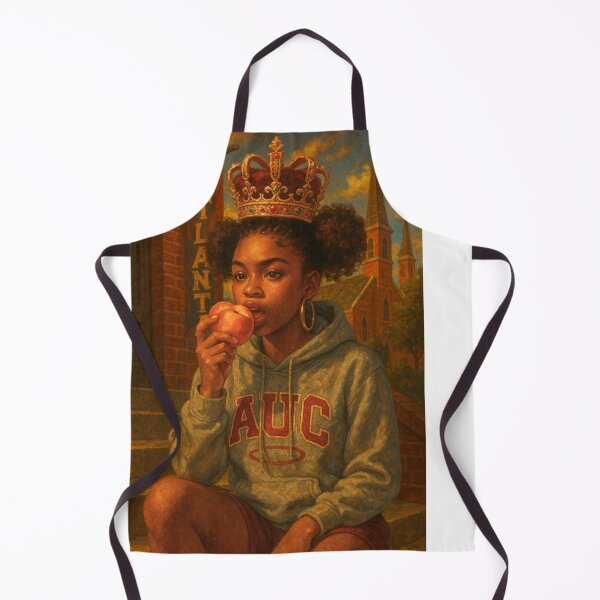 Item preview, Crowned Peach Break on Campus designed and sold by Resilient Roots Customs Oakland.