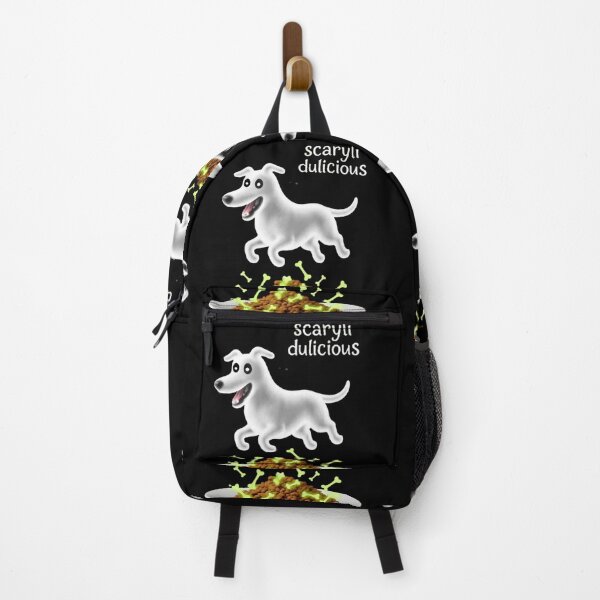 Item preview, Cute Spooky Dog Sticker / apparel – Ghostly Bone Buffet designed and sold by YourTrendyTees.