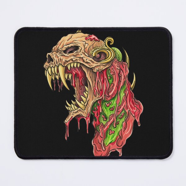 Item preview, Horror monster vampiric skull terror of evil illustration art designed and sold by Vintage Designs +.