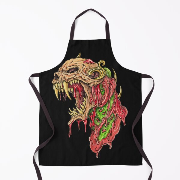 Item preview, Horror monster vampiric skull terror of evil illustration art designed and sold by Vintage Designs +.