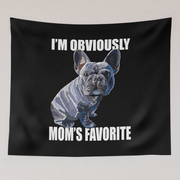 Item preview, Blue Frenchie Moms Favourite Dog designed and sold by Just-Arts-4U.