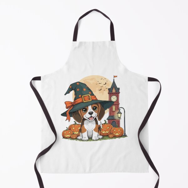 Item preview, Spooky Cute Beagle – Halloween Pumpkin & Witch Hat designed and sold by The Real Life Symphony.