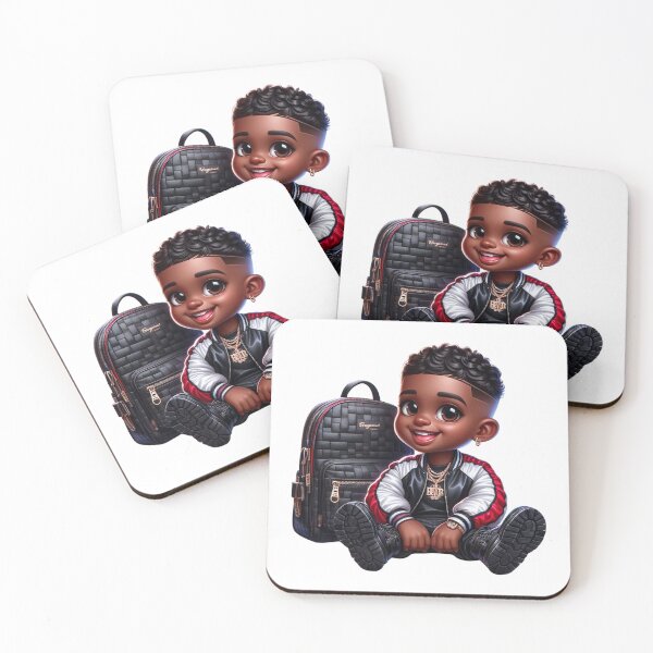 Item preview, Stylish Black Boy Illustration designed and sold by Lulunza.