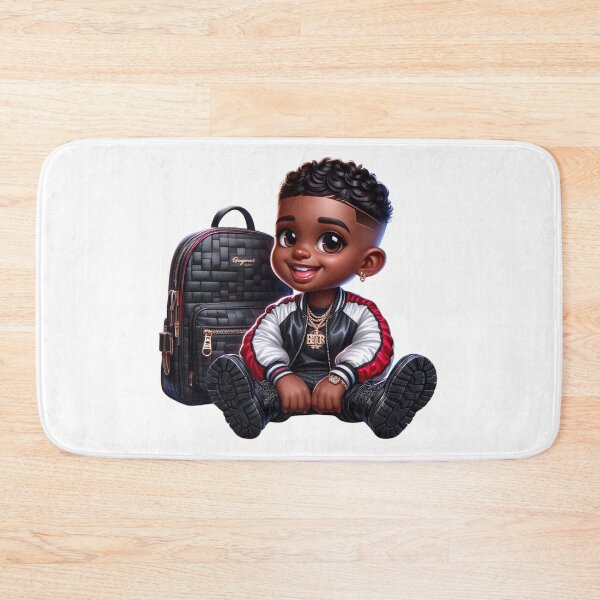 Item preview, Stylish Black Boy Illustration designed and sold by Lulunza.