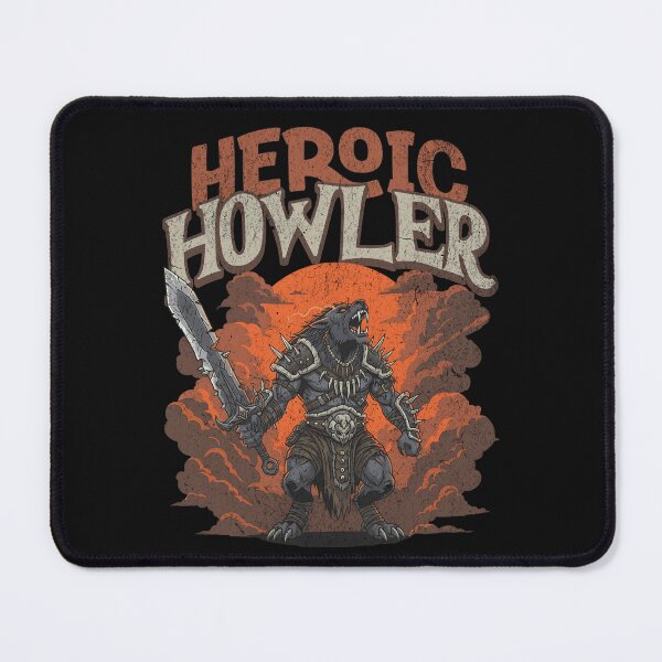 Item preview, Heroic Howler – Fearless Warrior Beast designed and sold by AwesomeBeyondLimits.