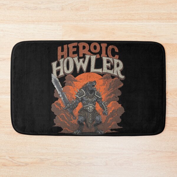 Item preview, Heroic Howler – Fearless Warrior Beast designed and sold by AwesomeBeyondLimits.