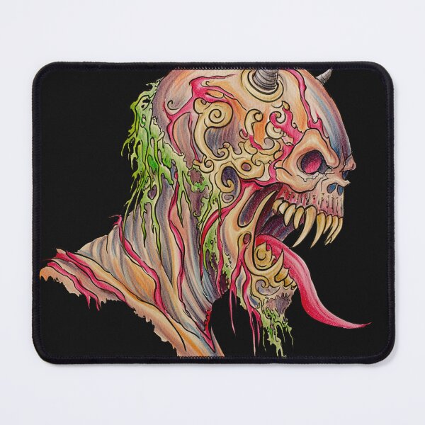 Item preview, Horror monster vampiric skull terror of evil illustration art designed and sold by Vintage Designs +.