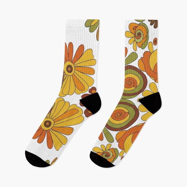 Item preview, Groovy 70s Retro Floral Pattern designed and sold by Apex Designs.