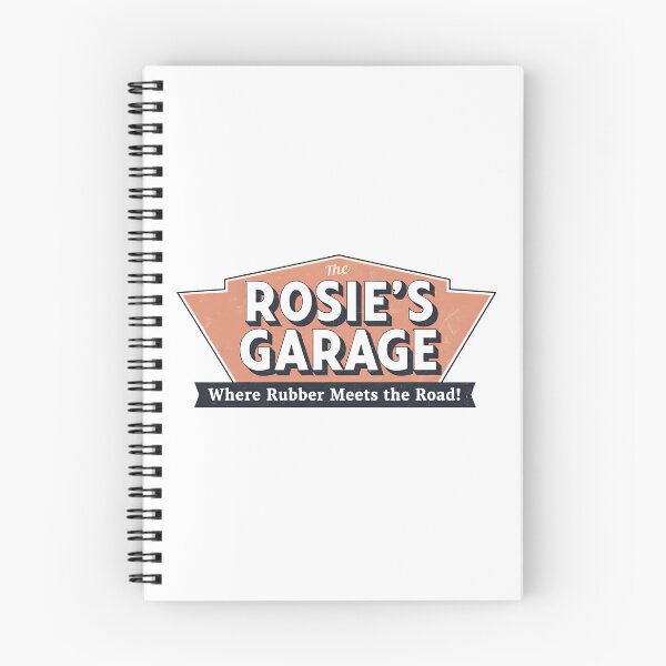 Item preview, Rosie's Garage - Where Rubber Meets the Road! - Vintage Auto Shop Art designed and sold by RedDelaney.