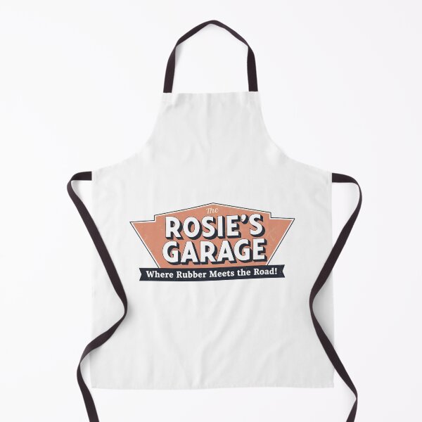 Item preview, Rosie's Garage - Where Rubber Meets the Road! - Vintage Auto Shop Art designed and sold by RedDelaney.