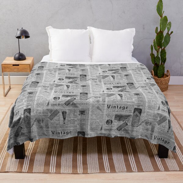 Item preview, Vintage Newsprint pattern designed and sold by Ellia Arts.