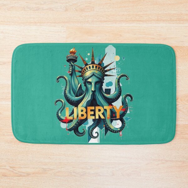 Item preview, Abstract Expressionist Octopus Liberty Tee - Unique Stylized Statue of Liberty Graphic designed and sold by karim38.