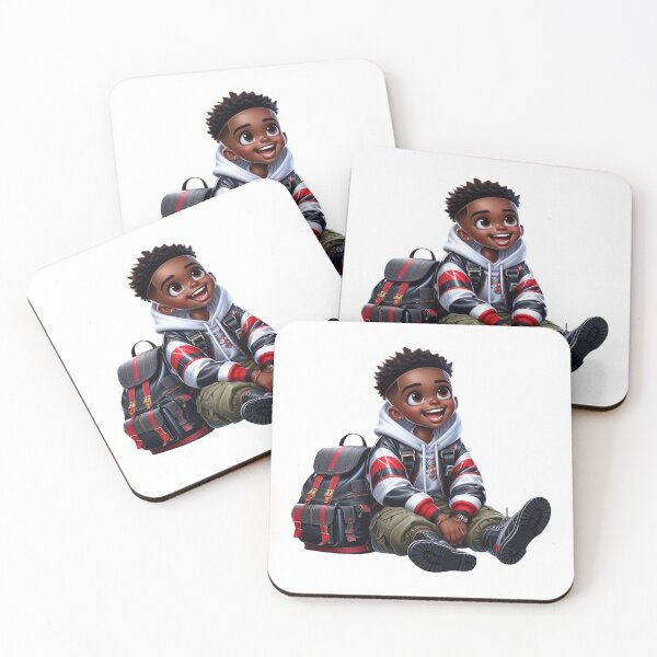 Item preview, Happy Afro Boy Cartoon Art designed and sold by Lulunza.