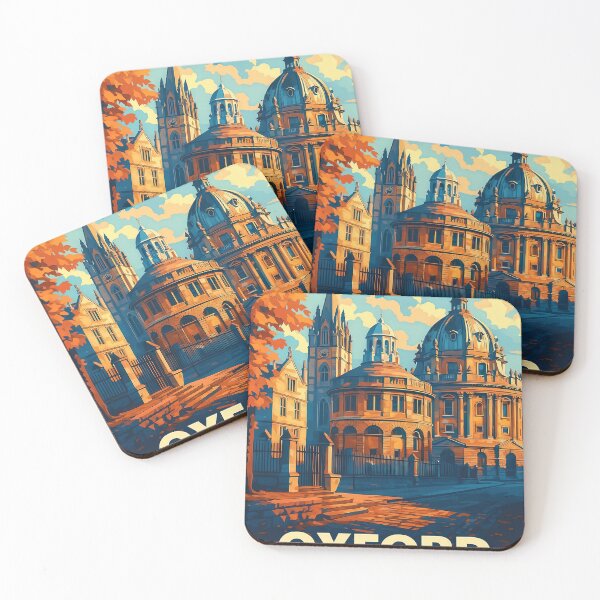 Item preview, Greetings from OXFORD - ENGLAND - Retro Autumn Dreams designed and sold by Earth Celebration Designs.