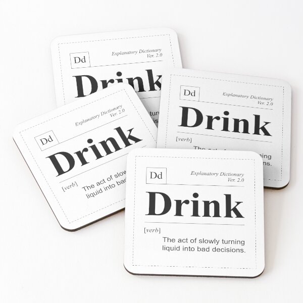 Item preview, Drink - Word of a Day designed and sold by oops-I-drew-again.