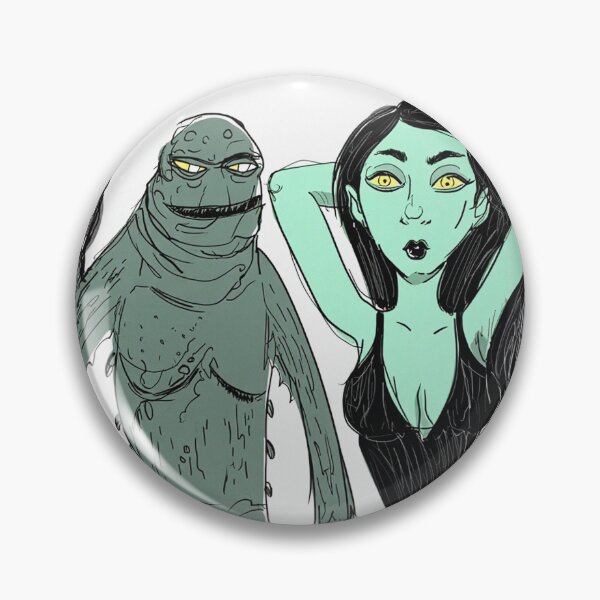Item preview, The creature from the black lagoon and his bride illustration designed and sold by Vintage Designs +.