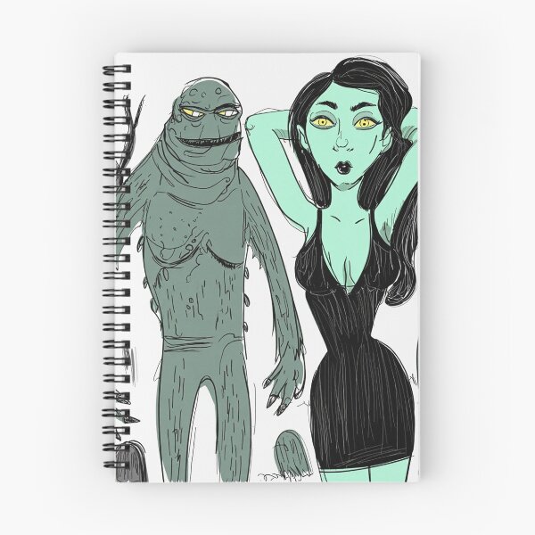 Item preview, The creature from the black lagoon and his bride illustration designed and sold by Vintage Designs +.