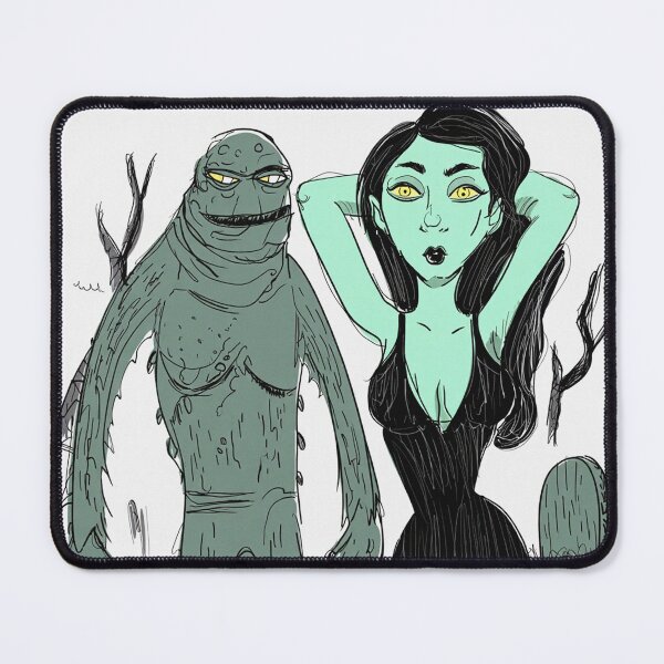 Item preview, The creature from the black lagoon and his bride illustration designed and sold by Vintage Designs +.