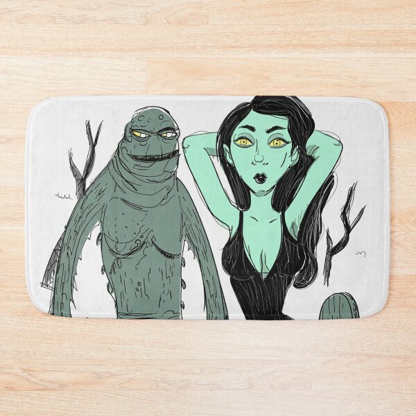 Item preview, The creature from the black lagoon and his bride illustration designed and sold by Vintage Designs +.