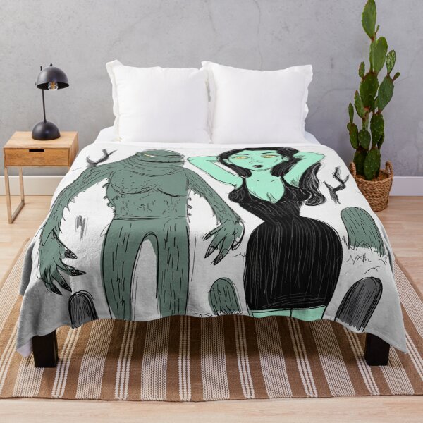 Item preview, The creature from the black lagoon and his bride illustration designed and sold by Vintage Designs +.