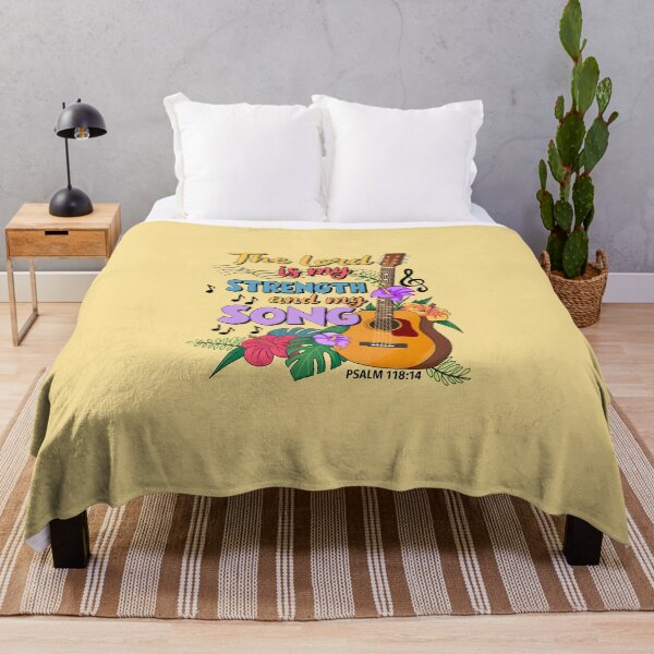 Item preview, The Lord Is My Strength and My Song – Psalm 118:14 | Christian Scripture Art | Inspirational Faith Quote and Worship Design designed and sold by Hope & Light Designs.