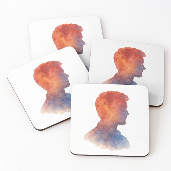 Item preview, Abstract Watercolor Silhouette of Charles James Kirk – Minimalist Portrait Art designed and sold by SVT Abstract.