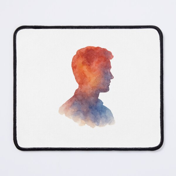 Item preview, Abstract Watercolor Silhouette of Charles James Kirk – Minimalist Portrait Art designed and sold by SVT Abstract.