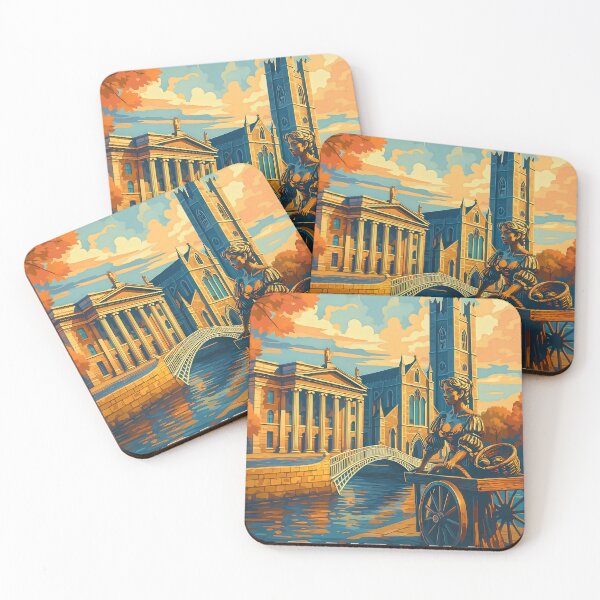 Item preview, Greetings from DUBLIN - IRELAND - Retro Autumn Dreams designed and sold by Earth Celebration Designs.