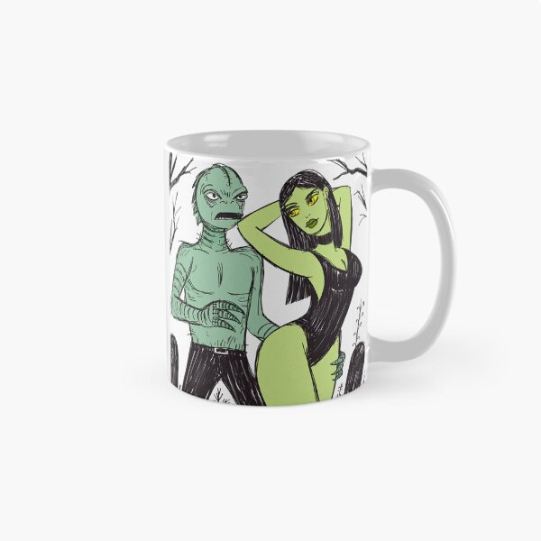 Item preview, The creature from the black lagoon and his bride illustration designed and sold by Vintage Designs +.