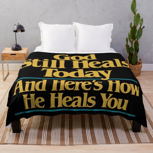 Item preview, God Still Heals Today – Retro Religious Pamphlet Style Design designed and sold by ChickenFund.
