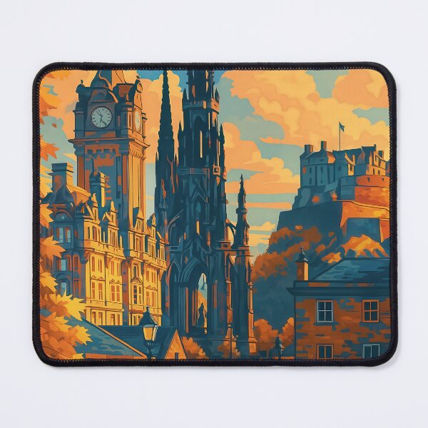 Item preview, Greetings from EDINBURGH - SCOTLAND - Retro Autumn Dreams designed and sold by Earth Celebration Designs.
