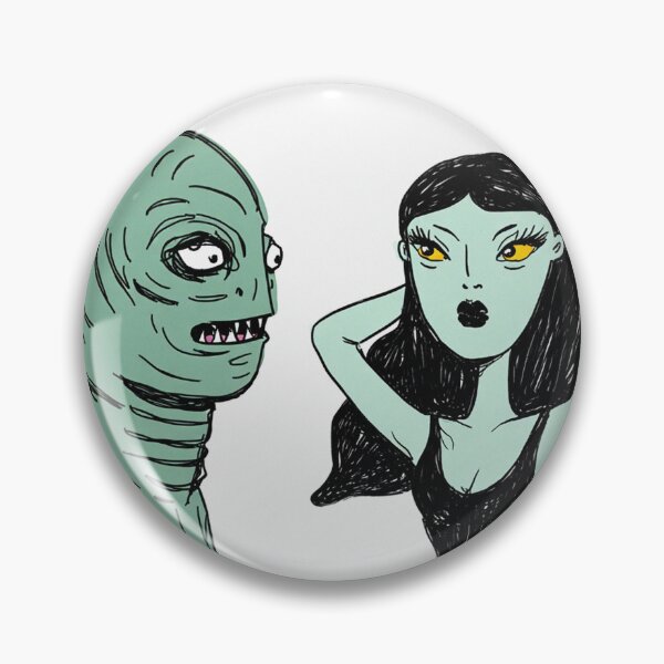 Item preview, The creature from the black lagoon and his bride illustration designed and sold by Vintage Designs +.