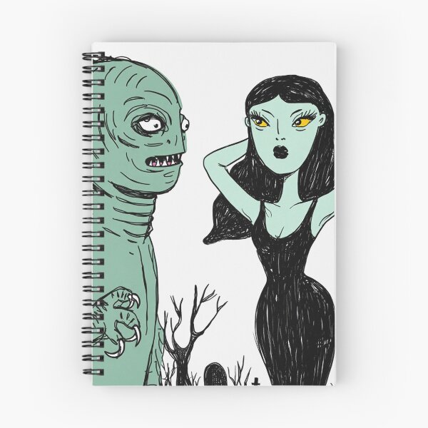 Item preview, The creature from the black lagoon and his bride illustration designed and sold by Vintage Designs +.