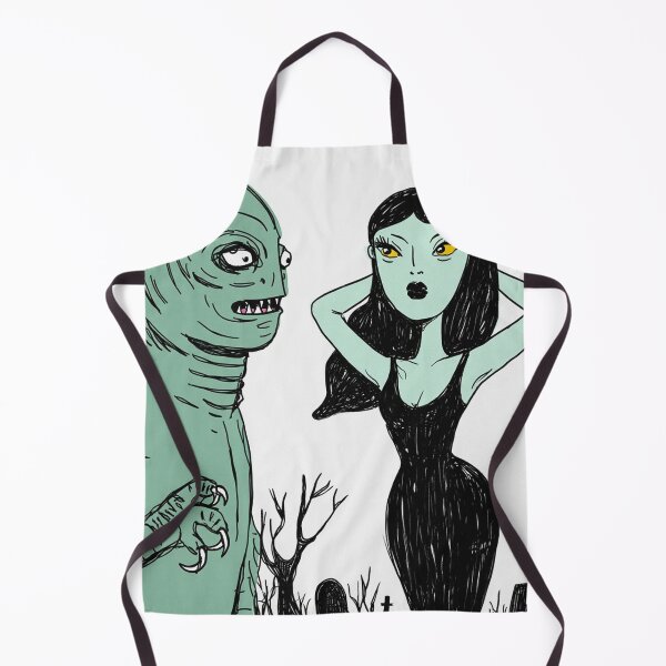 Item preview, The creature from the black lagoon and his bride illustration designed and sold by Vintage Designs +.