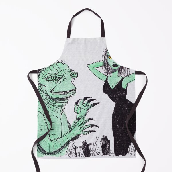 Item preview, The creature from the black lagoon and his bride illustration designed and sold by Vintage Designs +.