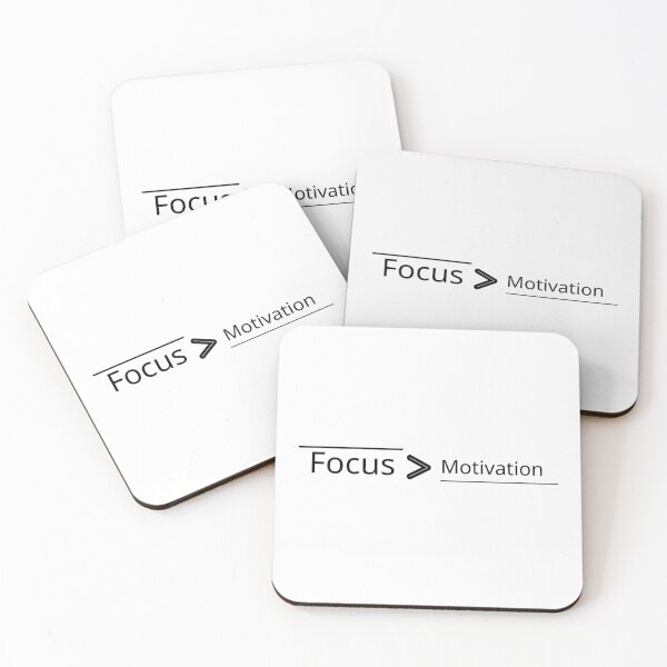 Item preview, Focus Over Motivation – Productivity Mindset Quote designed and sold by J0b4t.