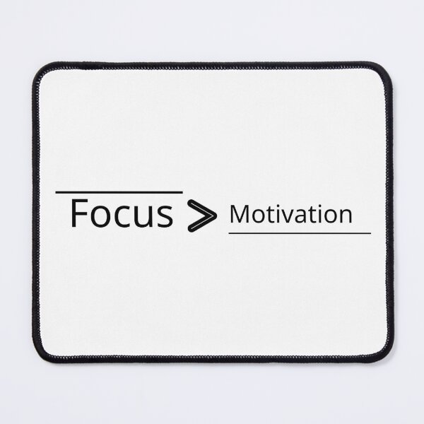 Item preview, Focus Over Motivation – Productivity Mindset Quote designed and sold by J0b4t.