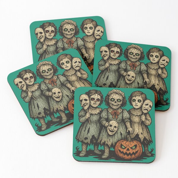 Item preview, Porcelain Doll Masquerade – Vintage Horror Halloween Design designed and sold by Altered Array, LLC.
