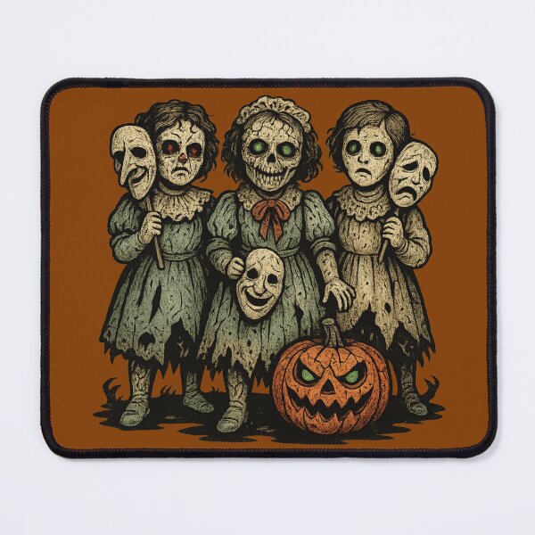 Item preview, Porcelain Doll Masquerade – Vintage Horror Halloween Design designed and sold by Altered Array, LLC.