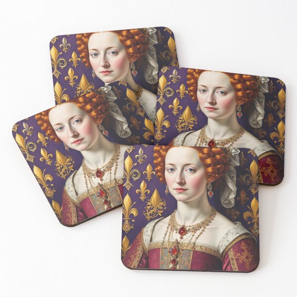 Item preview, Ornate portrait of Queen Elizabeth I of England designed and sold by Vintage Designs +.