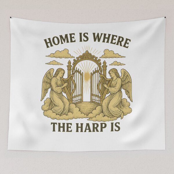 Item preview, Home Is Where The Harp Is T-Shirt designed and sold by MSX Designs.