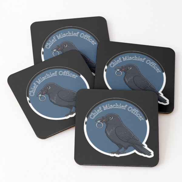 Item preview, Mischievous Crow: Chief Mischief Officer designed and sold by LaElee.