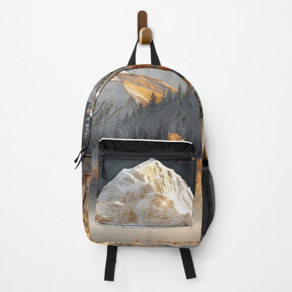 Item preview, Golden Autumn Scenery at Night – Snow-capped Mountains and Lake Reflection Landscape Art designed and sold by MargaretWiktor.