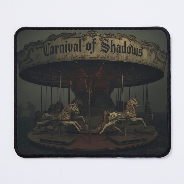 Item preview, Carnival of Shadows – Haunted Carousel Shirt for Dark Carnival & Gothic Halloween Lovers designed and sold by Mythic Tide.