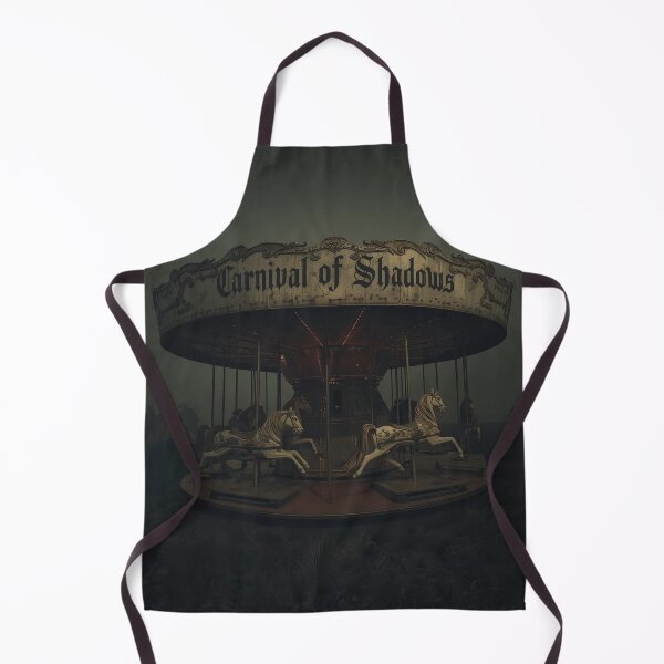 Item preview, Carnival of Shadows – Haunted Carousel Shirt for Dark Carnival & Gothic Halloween Lovers designed and sold by Mythic Tide.