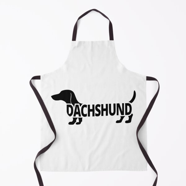 Item preview, Dachshund Wordmark Silhouette | Minimal Doxie Logo (Black) designed and sold by pick-o-print.