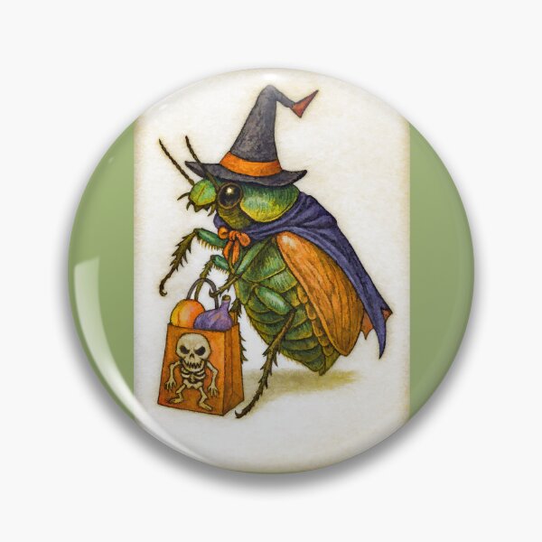 Item preview, Green June Bug Has a Halloween Sack full of Peaches and Figs. designed and sold by CarolM.