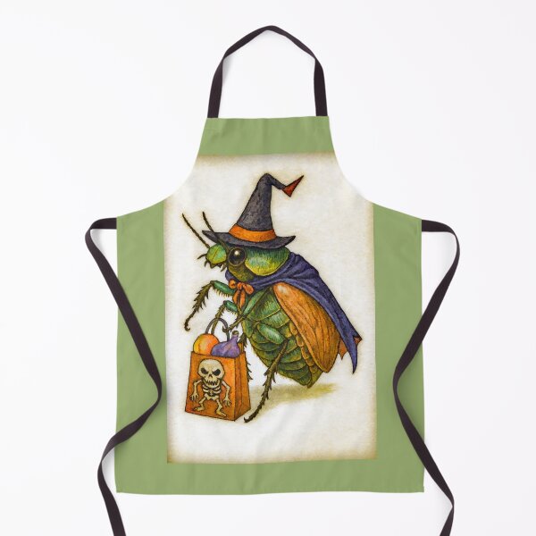 Item preview, Green June Bug Has a Halloween Sack full of Peaches and Figs. designed and sold by CarolM.